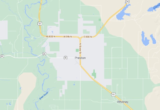 map of Preston Idaho