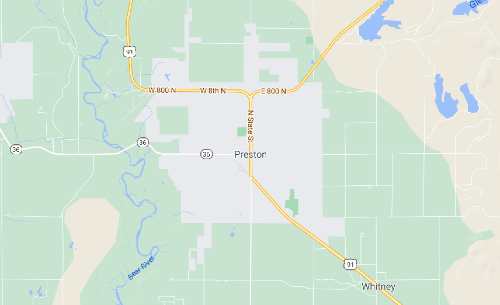 map of Preston Idaho